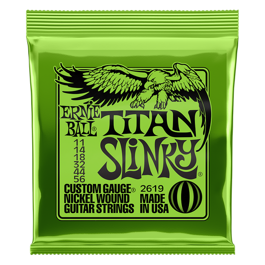 Ernie Ball Titan Slinky Electric Guitar Strings - 11-56
