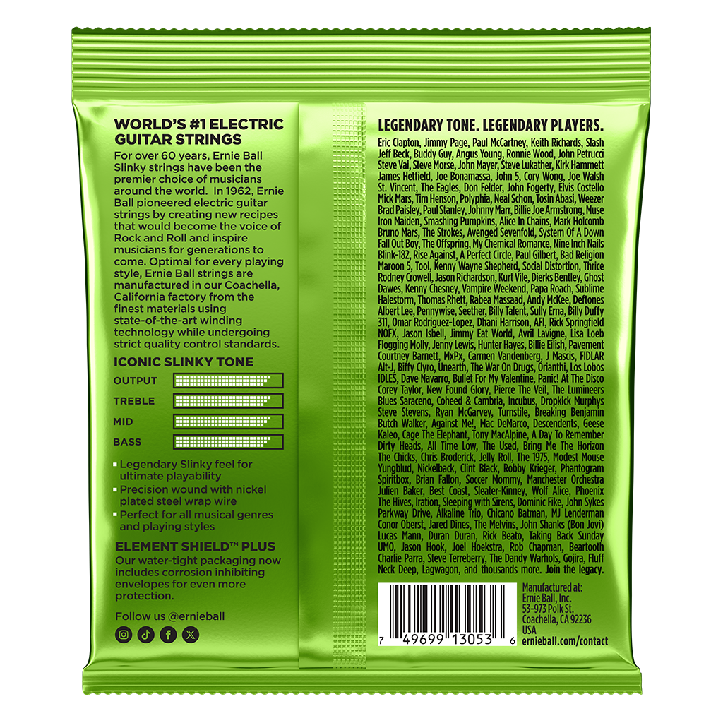 Ernie Ball Titan Slinky Electric Guitar Strings - 11-56