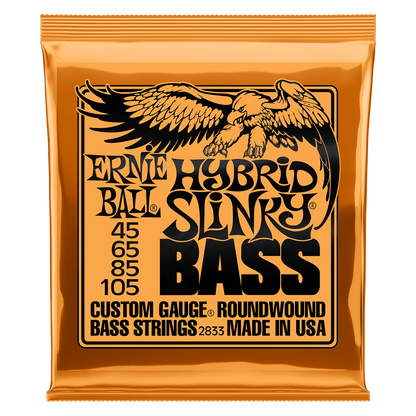 Ernie Ball Hybrid Slinky Nickel Wound Bass Guitar Strings - 45-105