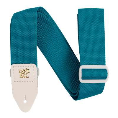 Ernie Ball Polypro Strap - Teal & White