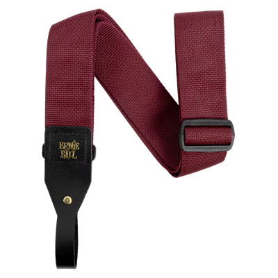 Ernie Ball Polypro Acoustic Strap - Burgundy