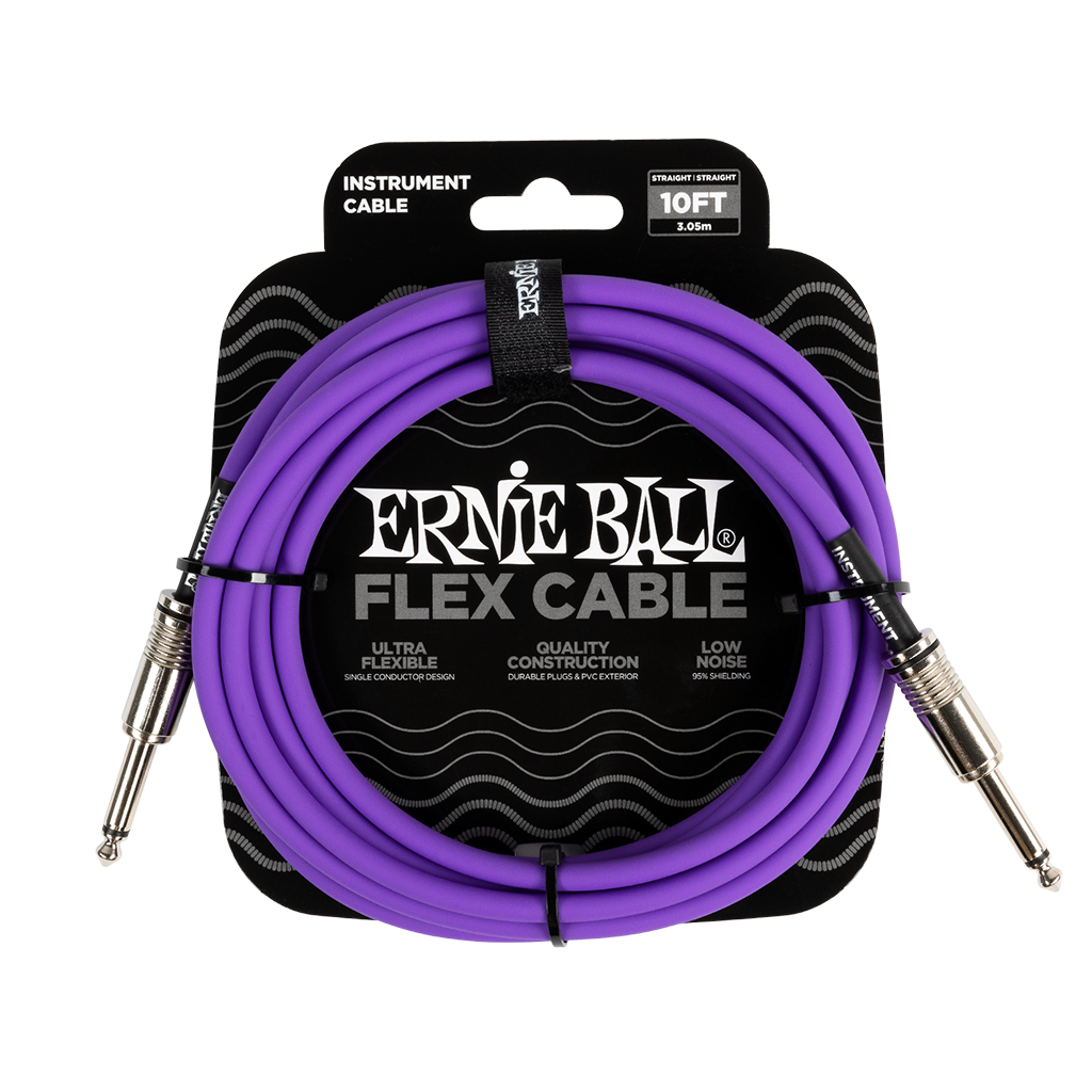 Ernie Ball Flex Instrument Cable 10ft - Purple