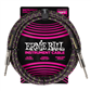 Ernie Ball Braided Instrument Cable 10ft Straight/Straight - Purple Python