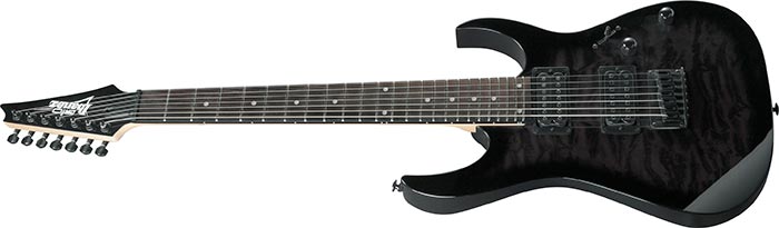 Ibanez GIO RG Series GRG7221QA-TKS - Trans Black Sunburst