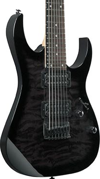Ibanez GIO RG Series GRG7221QA-TKS - Trans Black Sunburst