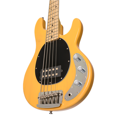 Sterling by MusicMan Stingray 5 Classic Maple Neck - Butterscotch