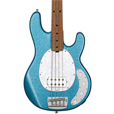 Sterling by MusicMan Stingray RAY34 Maple Neck - Blue Sparkle