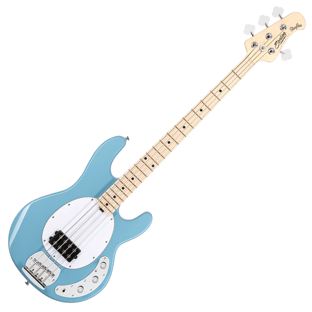 Sterling by Music Man SUB Stingray RAY4 - Chopper Blue w/ Maple