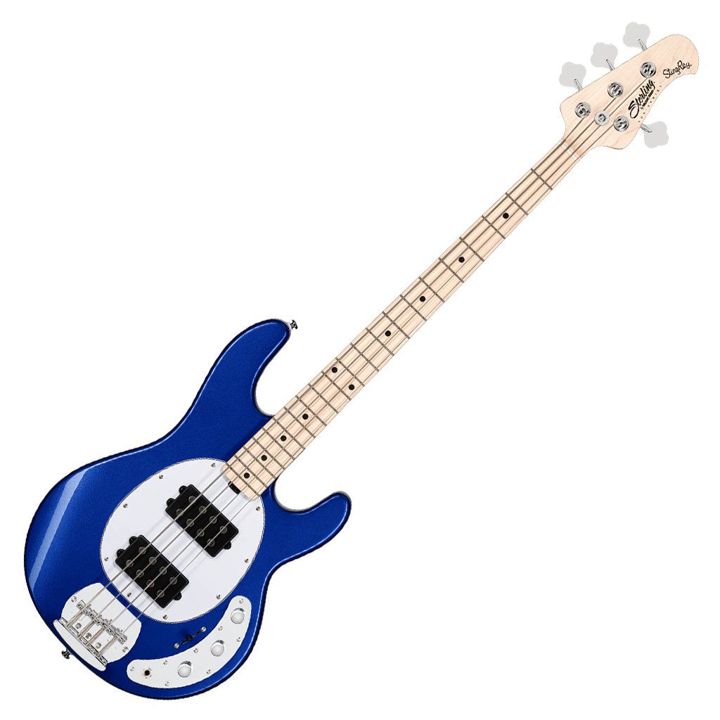 Sterling by Music Man SUB Stingray RAY4 HH - Cobra Blue w/ Maple