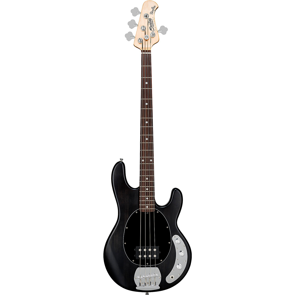 Sterling by Music Man SUB Stingray RAY4 - Trans Black Satin w/ Rosewood