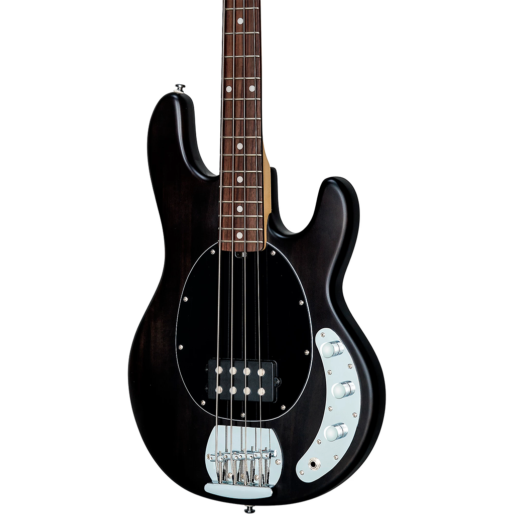 Sterling by Music Man SUB Stingray RAY4 - Trans Black Satin w/ Rosewood