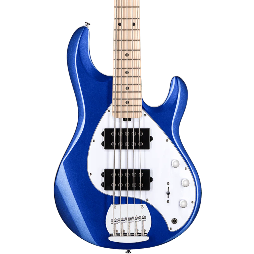 Sterling by Music Man SUB Stingray RAY5 HH 5-String - Cobra Blue w/ Maple