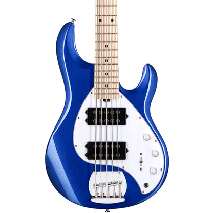 Sterling by Music Man SUB Stingray RAY5 HH 5-String - Cobra Blue w/ Maple