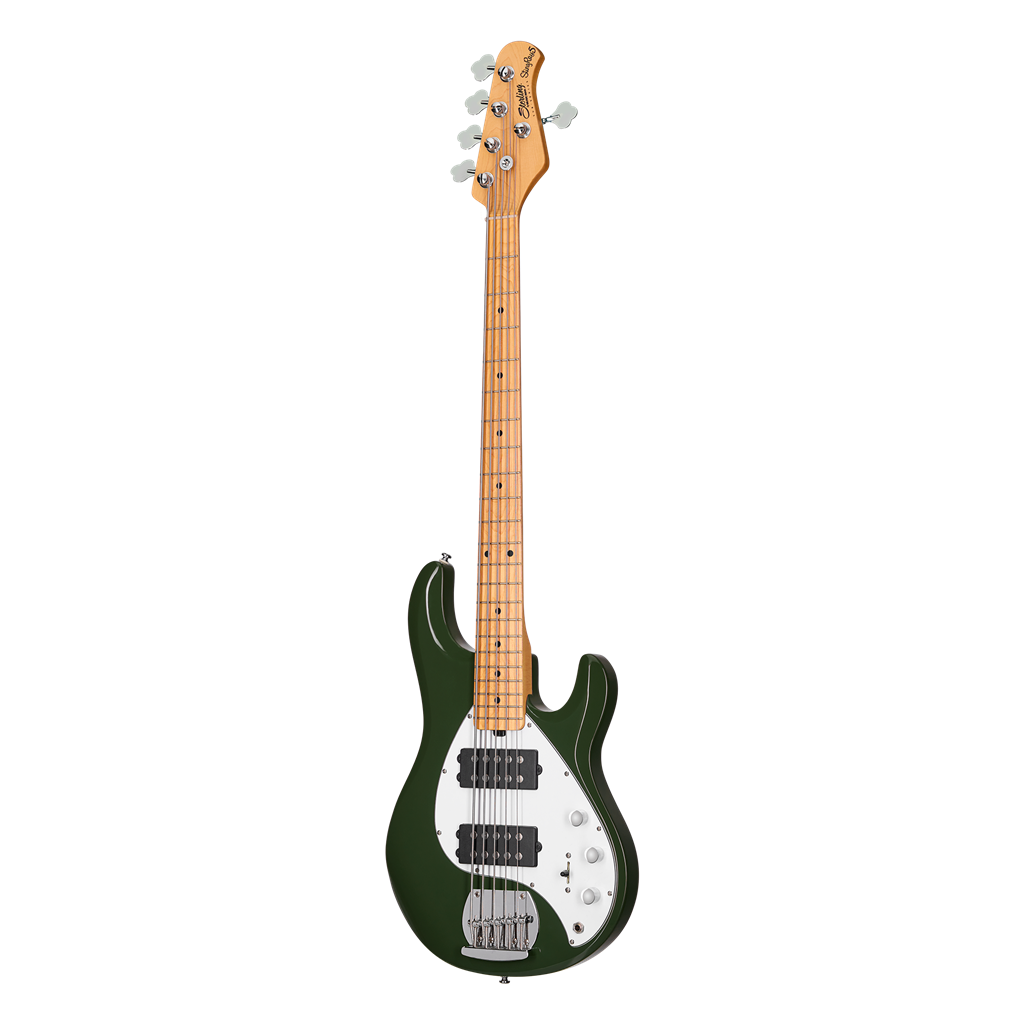 Sterling by Music Man SUB Stingray RAY5 HH 5-String - Olive w/ Maple