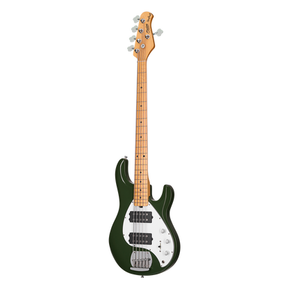 Sterling by Music Man SUB Stingray RAY5 HH 5-String - Olive w/ Maple