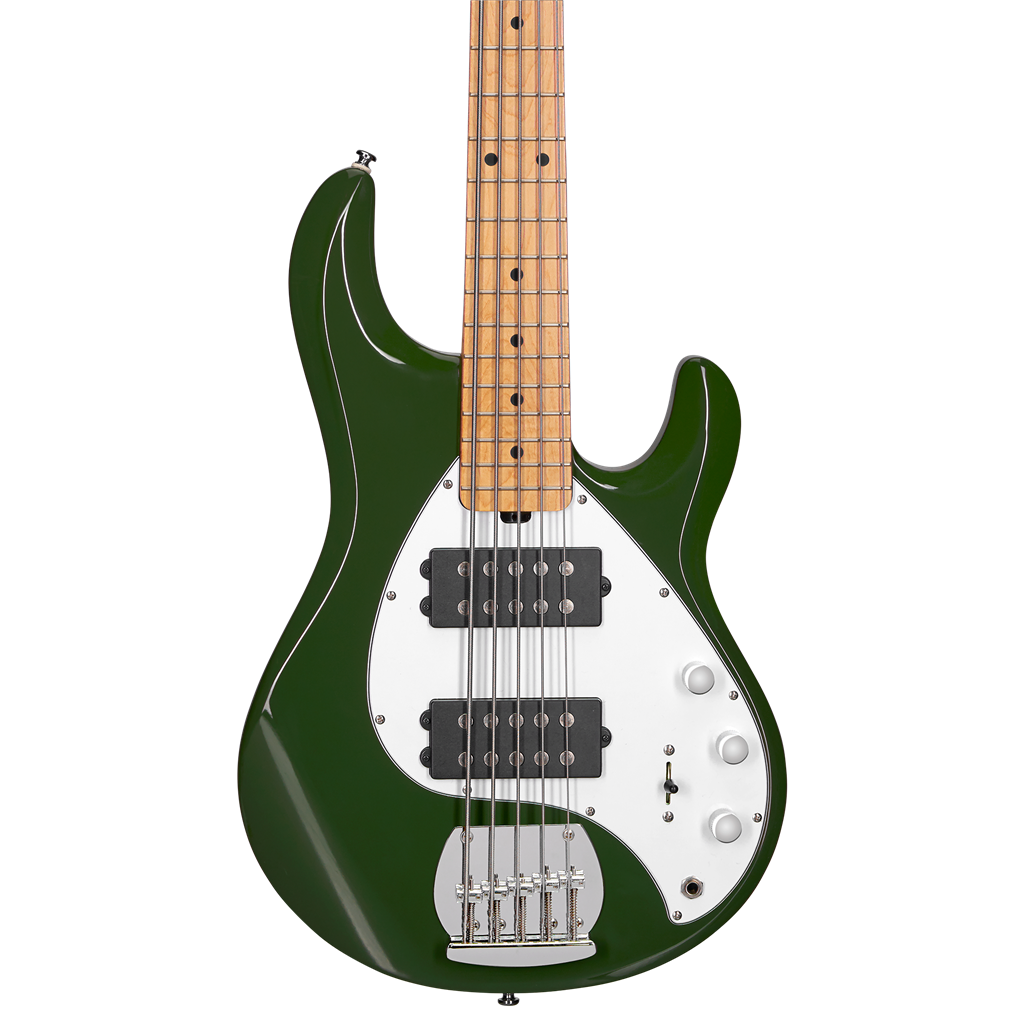 Sterling by Music Man SUB Stingray RAY5 HH 5-String - Olive w/ Maple