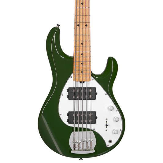 Sterling by Music Man SUB Stingray RAY5 HH 5-String - Olive w/ Maple