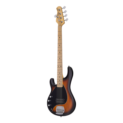 Sterling by Music Man SUB Stingray RAY5 Left Handed 5-String - Vintage Sunburst w/ Maple