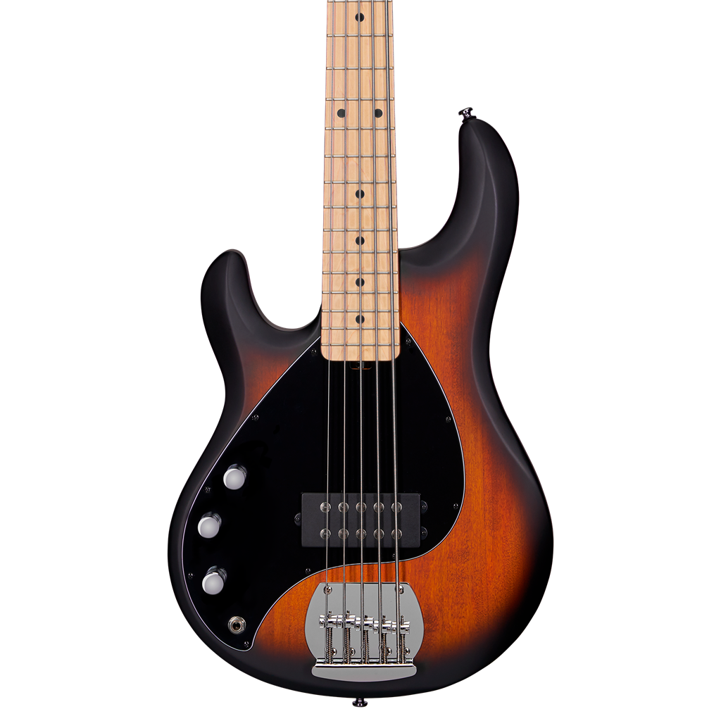 Sterling by Music Man SUB Stingray RAY5 Left Handed 5-String - Vintage Sunburst w/ Maple