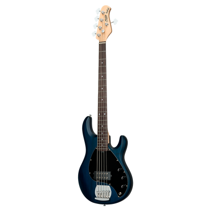 Sterling by Music Man SUB Stingray RAY5 5-String - Trans Blue Satin w/ Rosewood