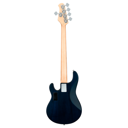 Sterling by Music Man SUB Stingray RAY5 5-String - Trans Blue Satin w/ Rosewood