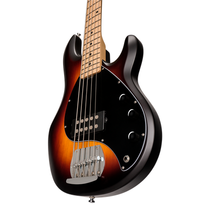 Sterling by Music Man SUB Stingray RAY5 5-String - Vintage Sunburst Satin w/ Maple