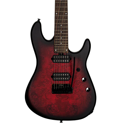 Sterling by Music Man Richardson 7 - Dark Scarlet Burst Satin