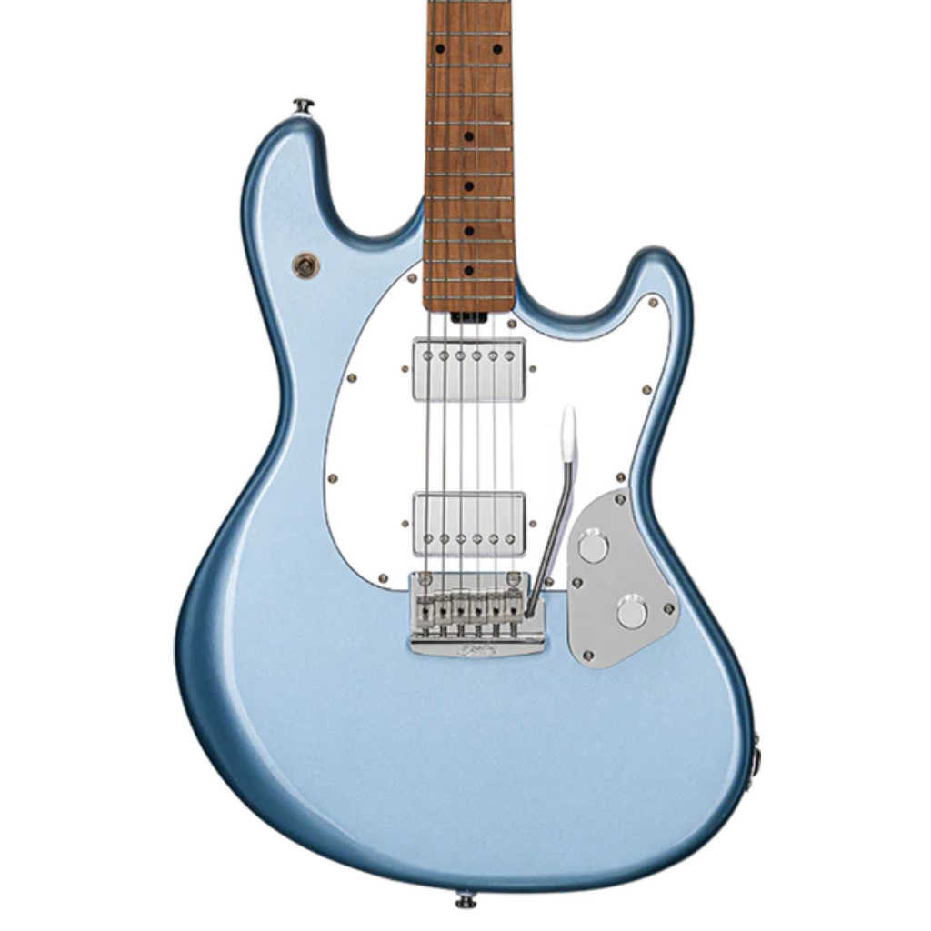 Sterling by Music Man SRay Guitar - Firemist Silver