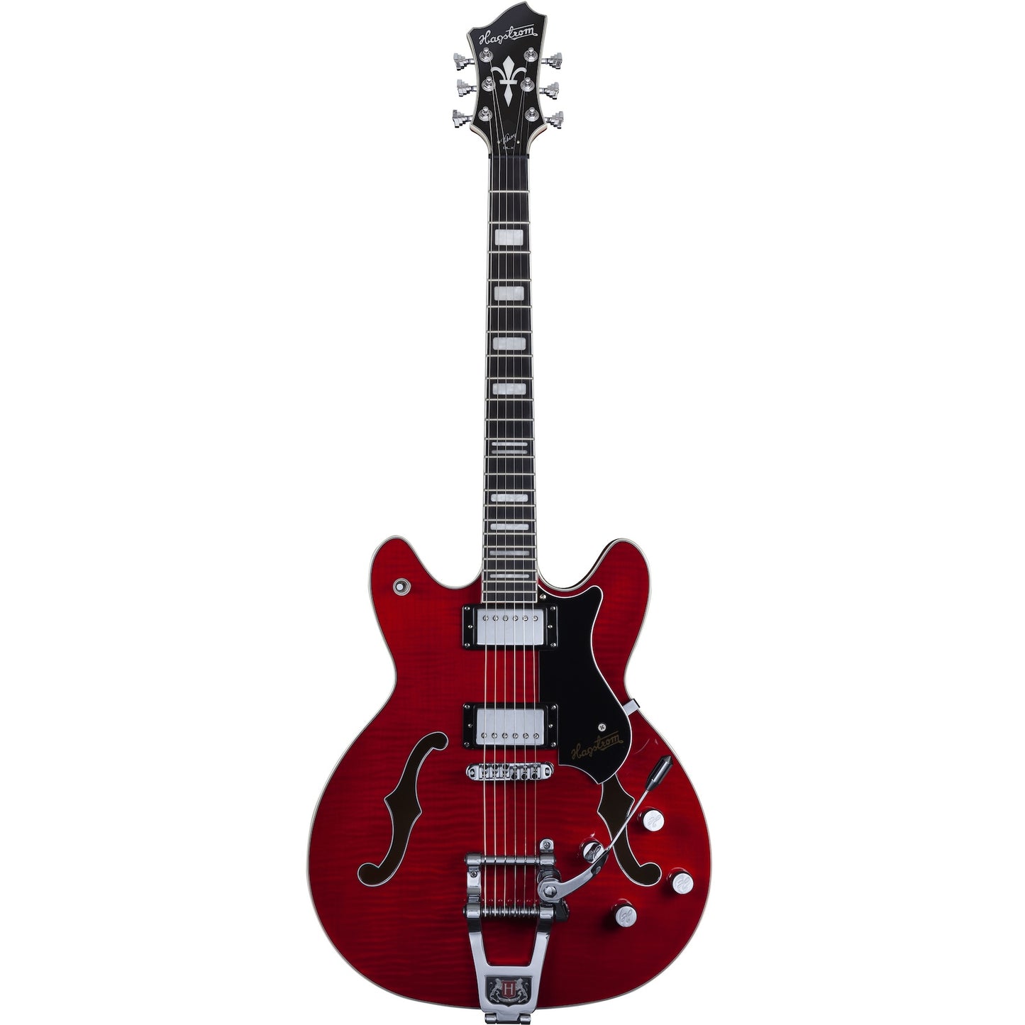 Hagstrom Tremar Viking Deluxe - Wild Cherry Transparent