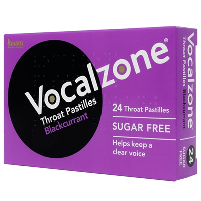 Vocalzone Throat Pastilles - Blackcurrant