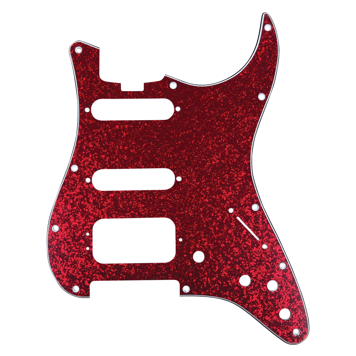 D'Andrea Scratchplate ~ HSS-Style ~ Red Sparkle