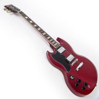 Vintage VS6 ReIssued Electric Guitar ~ Left Hand Cherry Red