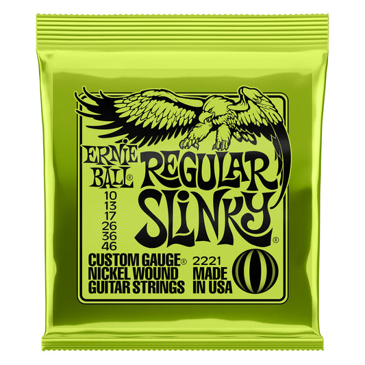 Ernie Ball Regular Slinky Electric Guitar Strings - 10-46