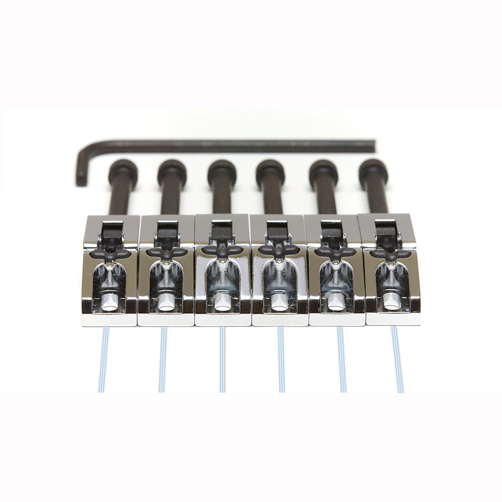 GraphTech Ghost Floyd RoseÂ® Style Saddles Chrome