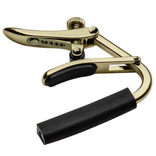 Shubb 'Capo Royale' 12 String Guitar Capo ~ Gold