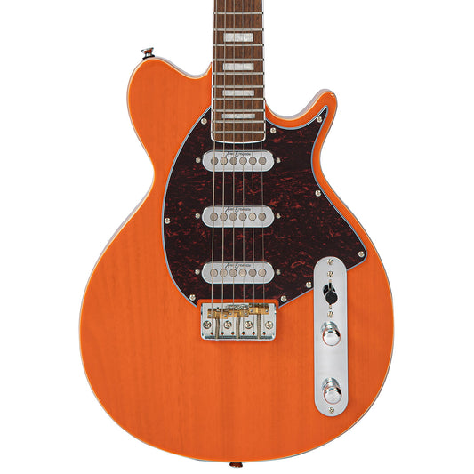 Vintage REVO Series 'Vision' Electric Guitar - Trans Orange