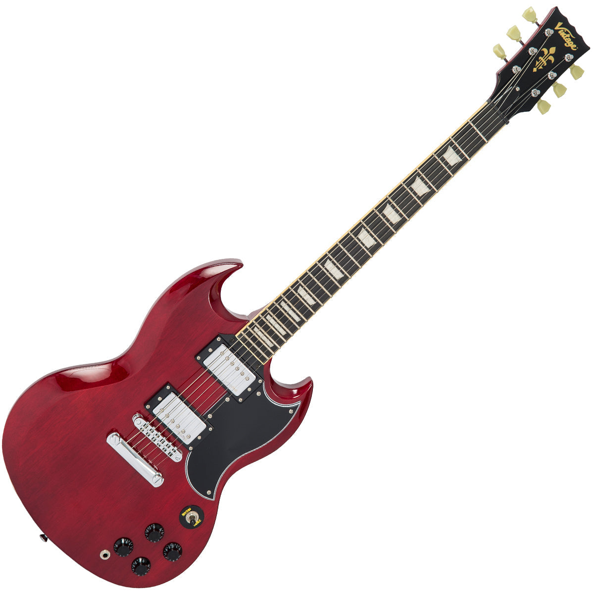 Vintage VS6 ReIssued Electric Guitar ~ Cherry Red