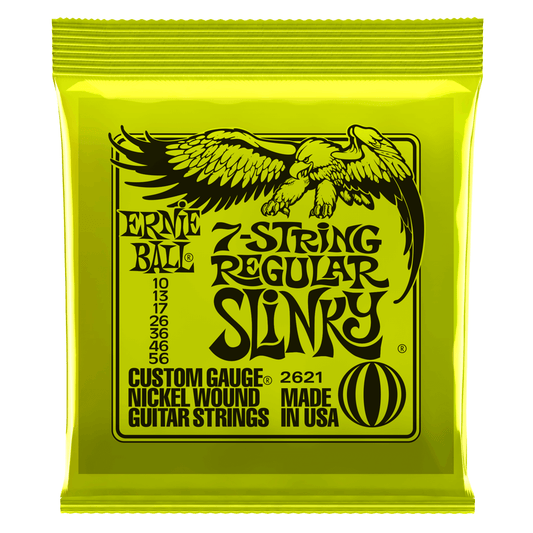 Ernie Ball Regular Slinky 7-String Nickel Wound Electric Guitar Strings - 10-56