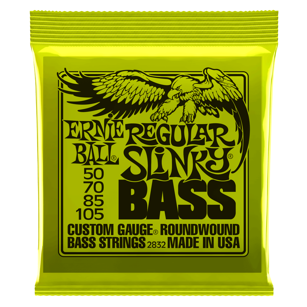 Ernie Ball Regular Slinky Nickel Wound Bass Guitar Strings - 50-105